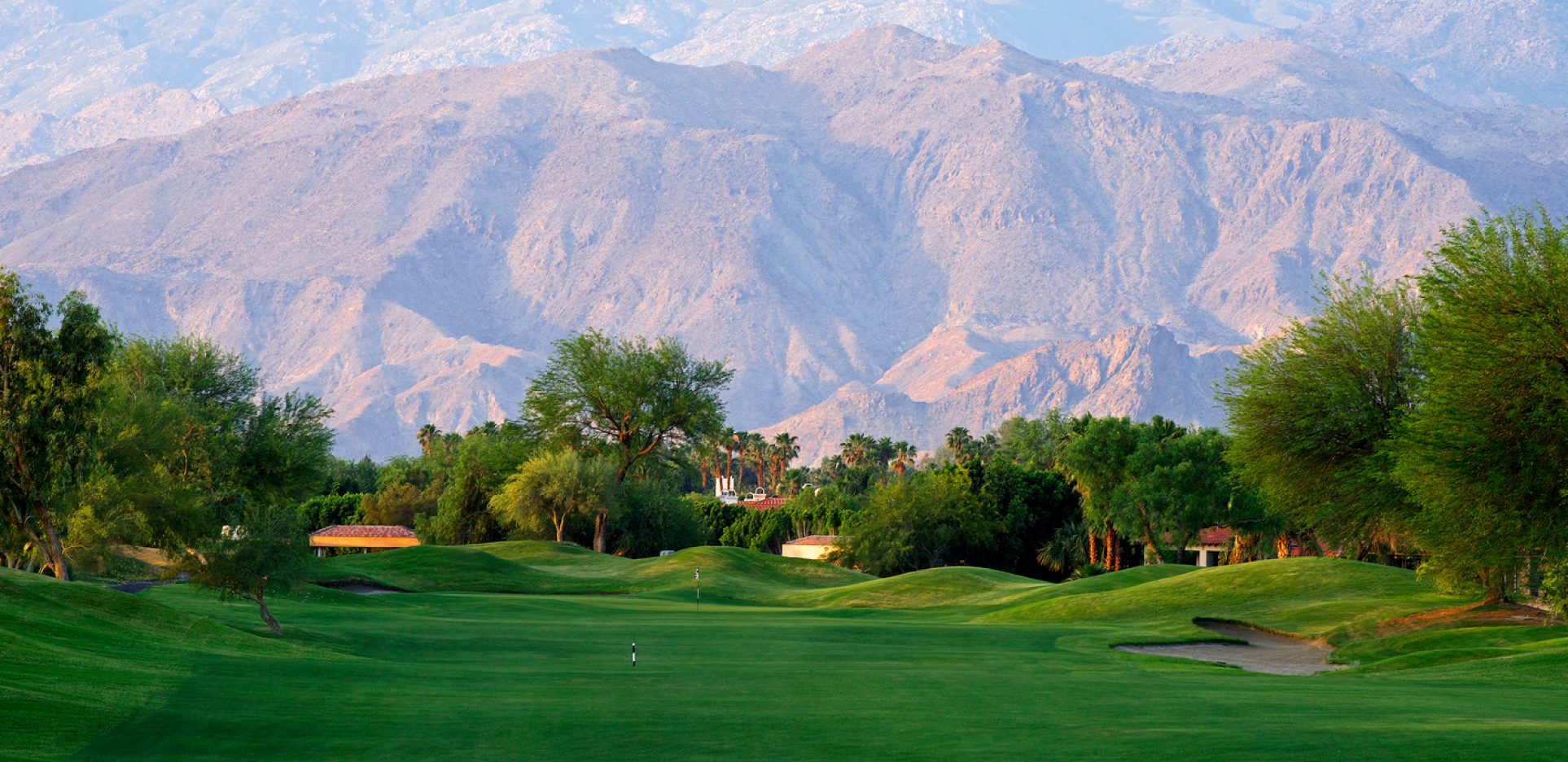 Mountains as seen from fairway